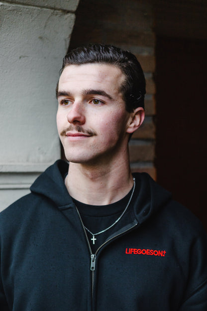 LIFEGOESON Zipped Hoodie™ | FAITH Heren